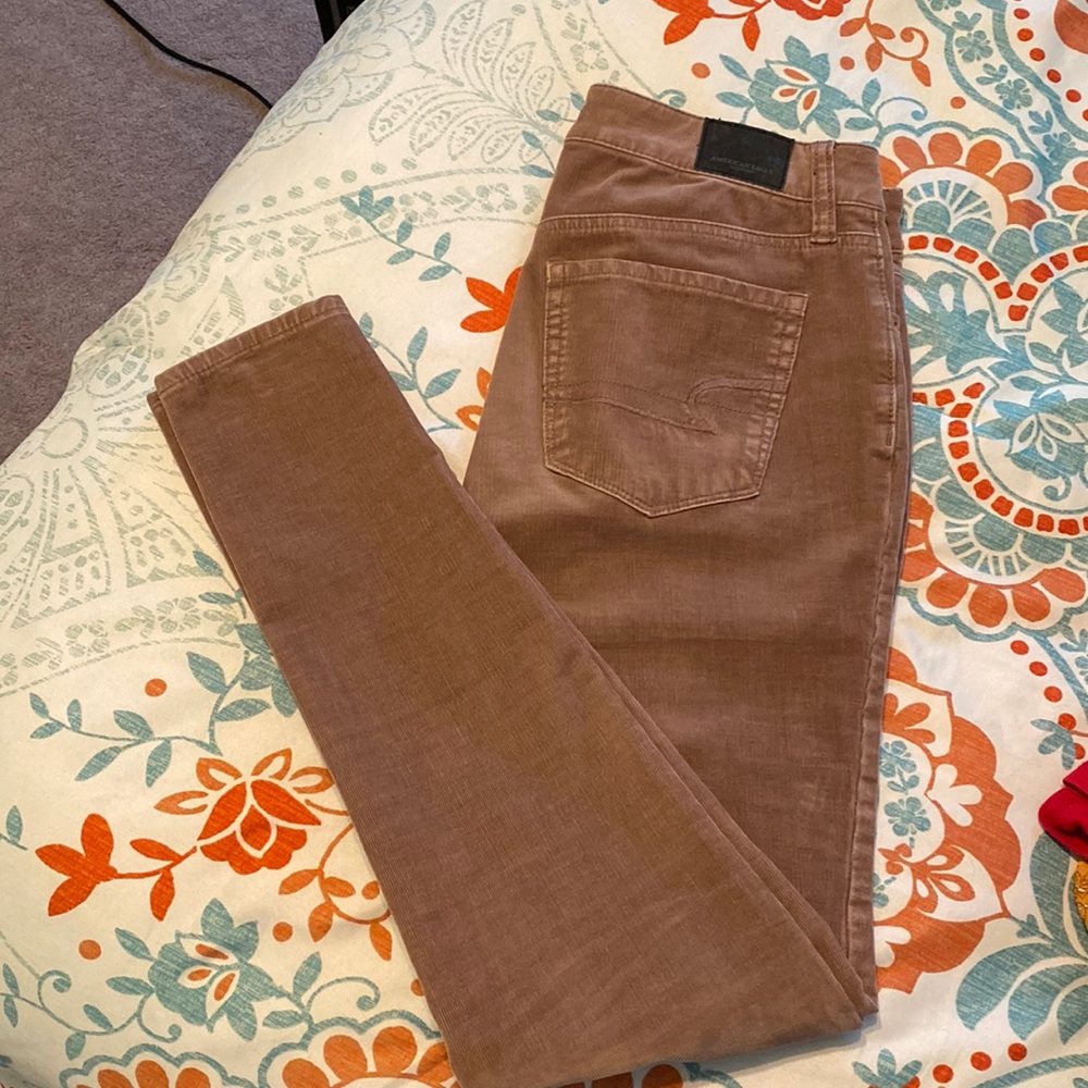 Textured American eagle jeans-high rise jegging- size 2